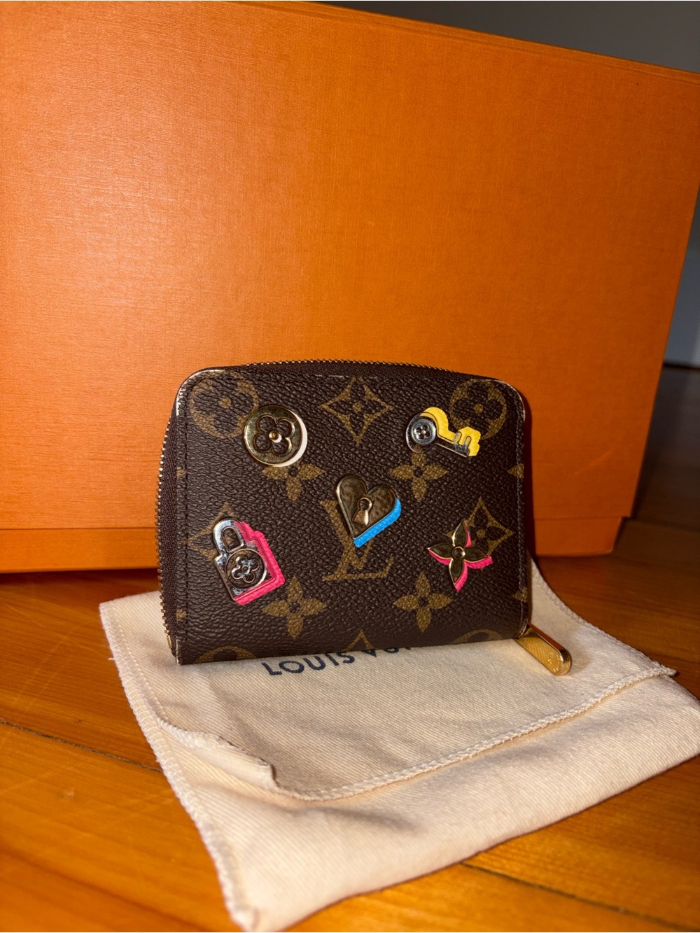 Louis Vuitton Love Lock Zippy Coin Wallet